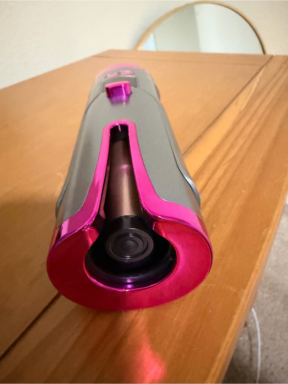 Pink and Gray Cordless Hair Curler